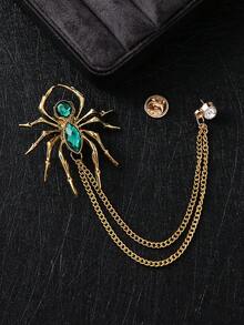 New Arrival Men's Personalized Suit Accessory Brooch, European And American Fashion Versatile Unique Spider Shaped Brooch - Spider Brooch - View 16