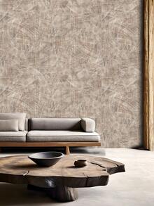 1卷混凝土纹理自粘壁纸，3D哑光乙烯基接触纸，防水自粘墙面装饰，适用于卧室、浴室、健身房（15.76*118英寸） - 水泥咖 - 查看 16