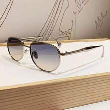 Nuevas gafas de metal de aviador de doble puente elegantes y de alta gama - Multicolor - Ver 4