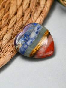 1/5/10/20 piezas Piedras de colores múltiples del Chakra Cuarzo natural pulido asimétrico Cuentas de energía de yoga para sanación del Chakra Accesorios para hacer joyas DIY