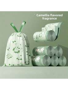 1 Roll Of 128pcs Retro Blue Trash Bags, High Capacity Recycling Bags, Suitable For Living Room, Bedroom, Bathroom, Kitchen, Office, Durable High Capacity, Great For Easter, Christmas, Halloween Gifts, Hair, Bathroom Accessories, Bathroom Cleaning, Home Accessories, Camping, Dog Bags, Face Razors, Eyebrow, Bedroom, Dog, Bottle Brush, Cleaning, Puppy, Keep Game Gloves, Kitchen, Puppy, Keep Game Gloves - Multicolor - View 16