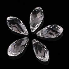 20pcs 10*20mm Horizontal Hole Water Drop Crystal Beads, Jewelry/Lighting Craft Supplies - 10*20mm Horizontal Hole Water Droplets 20 Pieces - View 6