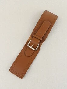 新款复古宫廷风格女士修身腰带，配有多环扣和松紧带，可与连衣裙搭配万圣节夏季、学校秋季、秋季、万圣节 - 黑色 - 查看 7