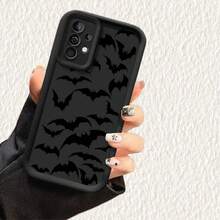 Funda para Teléfono - Funda Moderna de Murciélago para Samsung Galaxy A04 A05 A05S A06 A13 A14 A15 A16 A23 A24 A25 A26 A33 A34 A35 A36 A53 A54 A55 A56 A73 F06 F15 4G 5G, Cubierta Suave de TPU a Prueba de Golpes, Coque Simple, Fundas - Negro - Ver 7