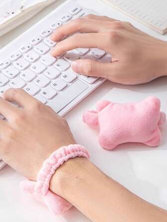 腕托鼠标垫，可爱办公室电脑打字腕托垫，可调节键盘腕托，办公室工作人员必备配件
