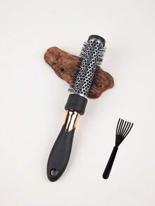 1 件装金色卷发梳 - 专业沙龙造型梳 - 含梳子清洁器 - 防静电耐热铝管造型梳 - 适合返校通勤、户外送礼、派对、返校、旅行度假必备、女士发饰、梳子、发刷、倒梳、造型梳、卷发梳、发刷 - 彩色 - 查看 17