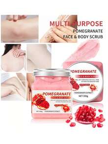 Multi-Flavor Body & Face Scrub, Exfoliates, Removes Keratosis Pilaris, Full Body Cleansing & Brightens Skin Tone, Micro-Particles Provide Deep Cleansing, Suitable For Daily Skincare/Spa Use - Rose - 查看 4