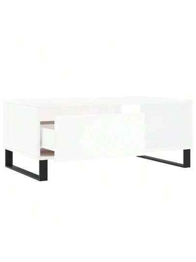 VidaXL Coffee Tafel 90x50x36.5 Cm, Finished Wood, Wit view 6