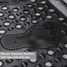 NF0040031 MULTICOLOR MEDIDAS 66X35 Cm -ALFOMBRILLA DE BAÑO, Multifuncional y Fácil de Usar, La alfombrilla de baño es adecuada para tinas y duchas, etc. Perfecta para hogares, hoteles, gimnasios, saunas, spas y más. Puede ser lavada en máquina y colgada para secar al aire después de cada uso para mantener la alfombrilla fresca. Presione hacia abajo la manija del inodoro para asegurarse de que la alfombrilla de baño esté firmemente en su lugar. - Multicolor - Ver 2