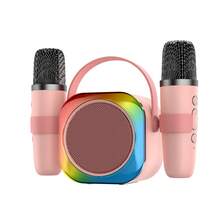 EIGIIS 成人卡拉OK机，便携式蓝牙音箱，配备2个无线麦克风和灯光，适合家庭聚会、圣诞节、生日等场合，男女皆宜 - 均碼 - 查看 10