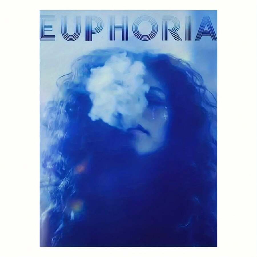 1 件 Euphoria 无框帆布海报，现代艺术印刷品，适合家庭和办公室装饰，多功能墙壁艺术，适合客厅、卧室、浴室、酒店 - 12x16 英寸，易于悬挂 - 彩色 - 查看 1