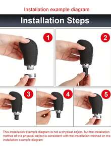 1 pieza Perilla de palanca de cambios manual universal de 5 velocidades, cabeza de palanca de cambios de cuero manual de 5 velocidades para modificación de automóviles - Unitalla - Ver 7