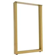 2er-Pack 28-Zoll-Möbelbeine, Tragkraft 440 lbs, goldene Metalltischbeine mit verstellbaren Füßen - Gold - Übersicht 8