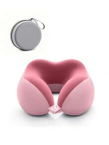 【2025热卖新款】U型记忆棉颈枕带收纳盒 便携式旅行午睡枕 慢回弹颈枕 办公室午休神器 飞机旅行颈椎枕 可拆卸机洗 带收纳袋 颈椎支撑旅行必备品 出游配件 度假暑假开学