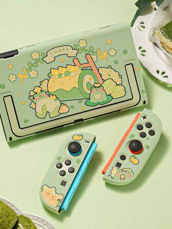 Cute Matcha Froggy Ultra-Thin PC Protective Case For Nintendo Switch 2 Console