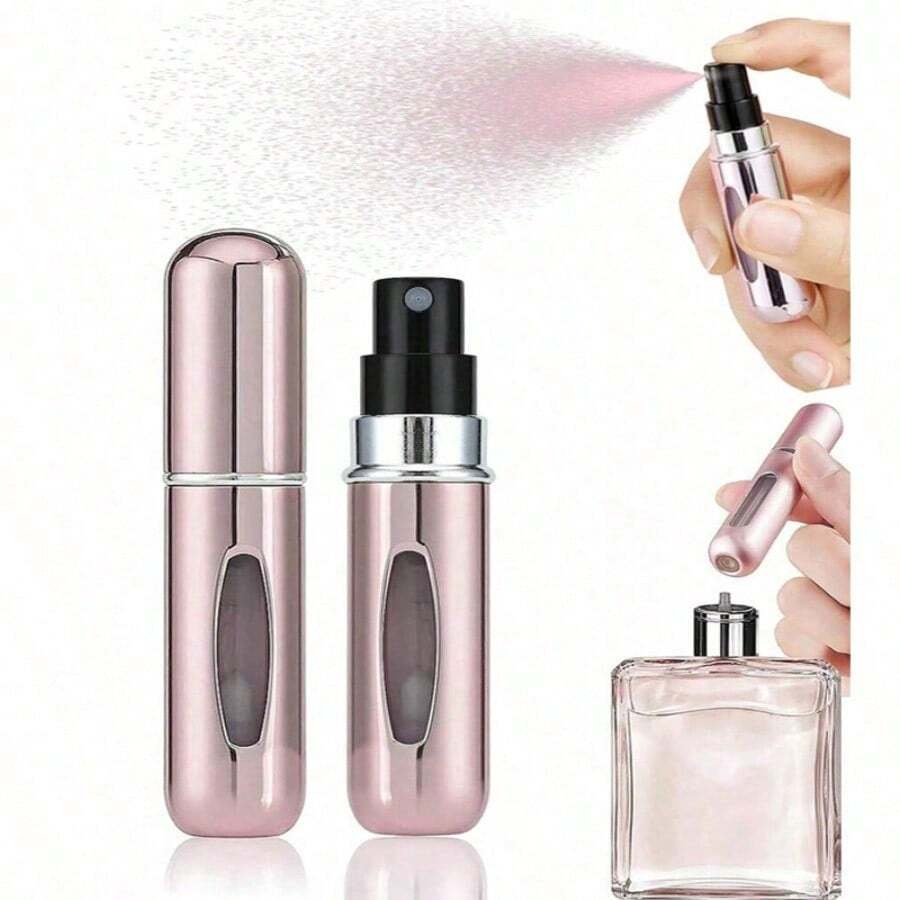 Portable Refillable Perfume Atomizer Bottle With Fine Mist Spray, Leak - Proof Travel - Size Fragrance Dispenser For On - The - Go Use - 粉色 - 查看 1