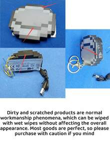 Minecraft 1pc Pixel Style Compass Game Light, Guide Function, Minecraft Night Light, LED Stackable Cartoon Light, LED Night Light, Decorative Environment Light, Sleep Companion Night Light, Rechargeable Night Light, Creative Mine Light Pendant, Fashionable New Creative Light, Ideal Choice For Decoration, Home Theater, Room Decoration, Perfect Gift, Christmas Gift