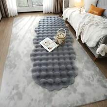 1 Stück flauschiger, weicher Kunstfell-Teppich, plüschiger, bequemer Teppich, minimalistisch elegant, geeignet für Sofakissen, Stuhlsitz, bequemer Teppich für Schlafzimmer Bettkante, Wohndekoration für Wohnzimmer und Schlafzimmer, bester Winterdekoration-Teppich, einsetzbar für Wohnzimmer, Schlafzimmer, Bettkante, Sofa, Schrank