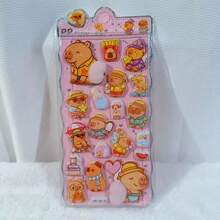 ملصق حيوان ثلاثي الأبعاد قطعة واحدة، ملصق زخرفي بطريقة كرتونية جذابة، مصنوع من الإسفنج وال- PVC، متوفر بأنماط متعددة. مناسب لكتب الملصقات والأجهزة المحمولة والثلاجات والأكواب ويمكن استخدامه أيضًا كديكور لأغلفة الهواتف ذات الموضوع الكرتوني.