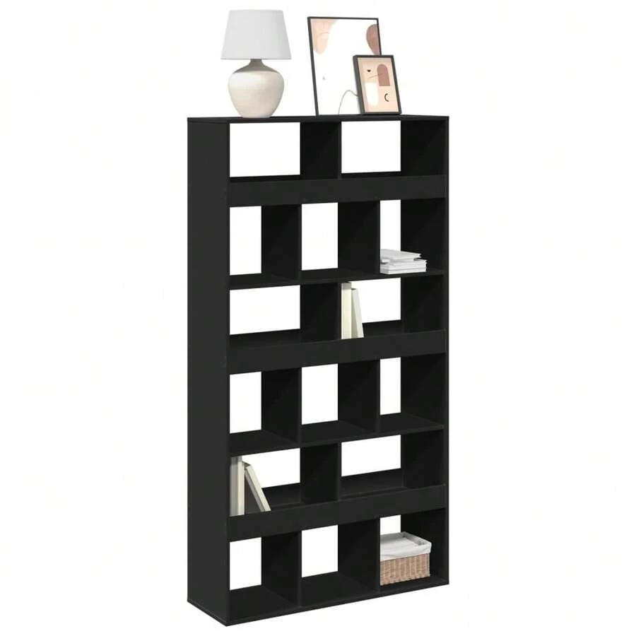 vidaXL Bücherregal Schwarz 100x33x187,5 cm Holzwerkstoff