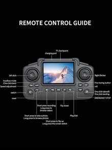 Upgraded E88 Drone, Available In Black And Light Gray, Equipped With HD Real-Time Image Transmission Remote Control, HD Dual Cameras, Supports Optical Flow Hovering And One-Key Landing. - Multicolor - View 10
