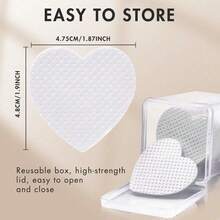 200/100pcs Nail Cleaning Wipes - Professional Lint-Free Nail Polish Remover Pads, UV Gel Cleansing Tissues, Unscented Manicure Prep And Finishing Cleaning Tool, Romantic Valentine's Day Gift - White - View 2