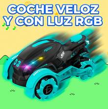 Moto con luces led, humo y música ligera a control remoto para niños - Para una entretenida diversión - Llantas todo terreno - Rojo - Ver 3