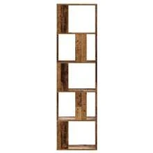 vidaXL Libreria a 5 ripiani in legno antico, 45x23,5x162,5 cm, in materiale legnoso