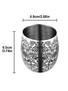 MONSTER BUNNY 2 件特殊图案蚀刻无底酒杯，适用于鸡尾酒、果汁、红酒、冷饮、情人节、感恩节、万圣节、圣诞节礼物、派对饮具、节日礼物、蚀刻设计、优雅水杯、啤酒杯、可重复使用的杯子、果汁杯、节日礼物的首选 - 350 毫升