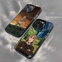 V-Vinland S-Sagas Manga Phone Case Covercompatible with  16,15,14,13,12,11,Pro,XS,Max,Plus,Mini,SE Black Candy Matte Shockproof Cover,Covercompatible with  17 Hülle, 17 pro Hülle, 17 promax Hülle - z8 - Übersicht 1