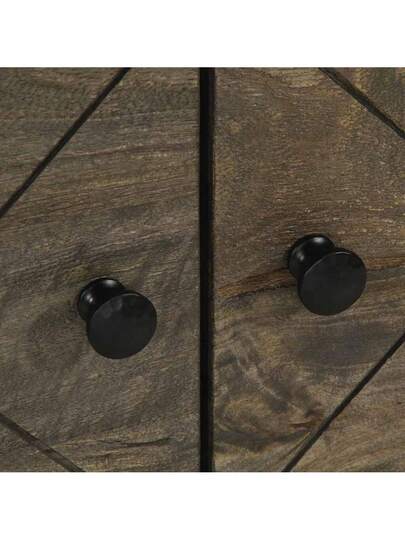 VidaXL Coffee Tafel 80x50x40 Cm Solid Mango Wood Zwart view 8