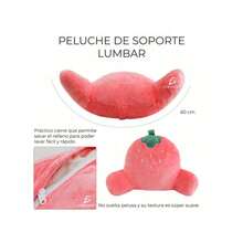 ELE-GATE Strawberry Plush Lumbar Support Long 60CM - 橘色 - 查看 4