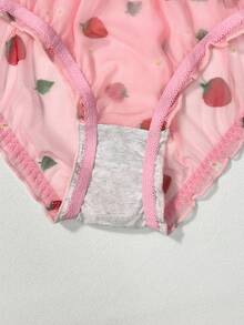 3 chiếc quần bikini nữ in họa tiết hoa dễ thương và ngọt ngào, kiểu dáng tối giản. - Nhiều màu - Xem 5