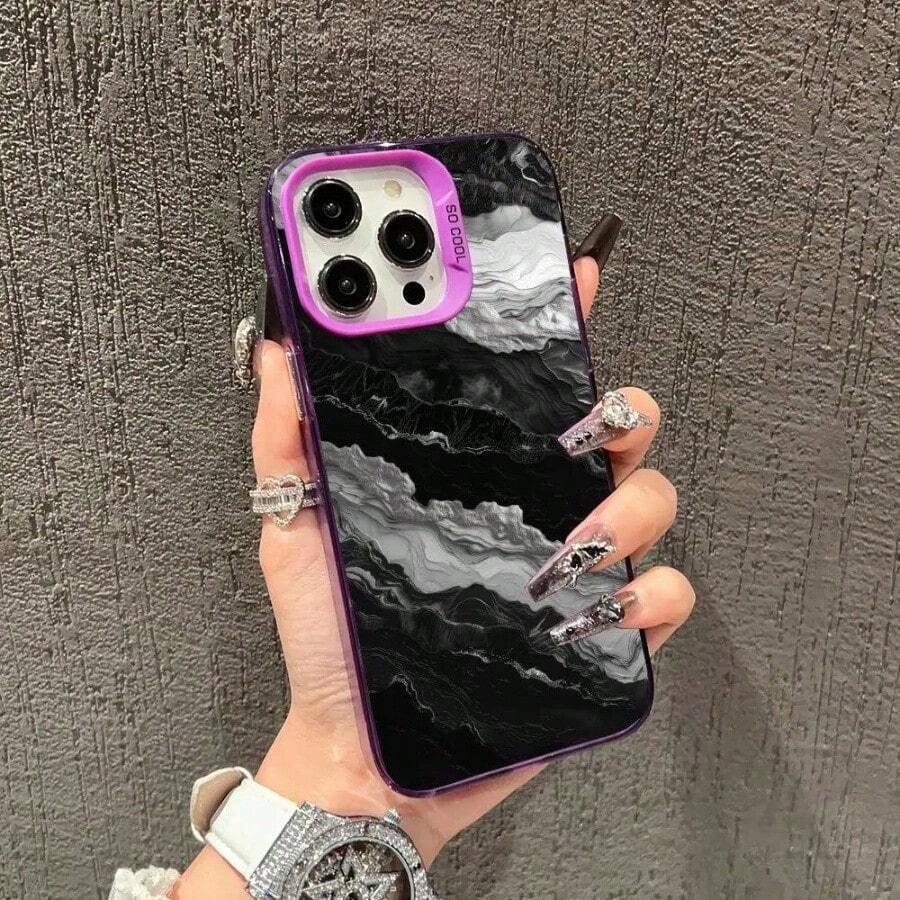 Minimally textured abstract phone case suitable 16, 17, 15, 14, 13, 12, 11 Pro/Plus anti drop and shockproof