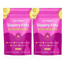 Miriyalyad Kitty Queen Slippery Kitty Feminine Probiotic + Moisture Gummies,Supports PH Balance & Digestive Health, Slippery Elm For Women - All In One Solution With Slippery Elm 60 Count Pineapple Flavor - 2PCS - 查看 7