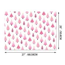 6pcs Pink Christmas Wrapping Paper Exudes A Warm Festive Atmosphere. These Exquisite Wrappers Are Specially Designed For Christmas. With A Soft Pink As The Main Color, They Are Decorated With Cute Patterns Such As Candy Canes, Gingerbread Christmas Trees, Etc.