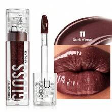 Pudaier 1pc Non-Sticky Lip Gloss, Long-Lasting Hydration Mirror Water Gloss, Easy-Blend Application Lip Balm Suitable For Birthday Christmas Present - #11 - Xem 1