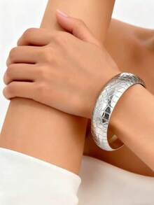 2025 New Arrival 1/2/3pcs/Set Unique Bracelet, & Versatile Jewelry For Women, Suitable For Party, Daily Wear, Valentine's Day, Mother's Day, Wedding, Ocean/Resort Style - Silver - View 16