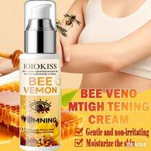 Crema corporal reafirmante de abeja, ayuda a mejorar la flacidez, hidratación duradera, reafirmante y lifting, suaviza las arrugas, fórmula ligera y de fácil absorción, mejora la elasticidad de la piel, se enfoca en áreas sueltas como la cintura, brazos, muslos, el uso continuo le permite sentir que la piel se va tensando gradualmente, apto para hombres y mujeres, logre una figura perfecta - Amarillo - Ver 2