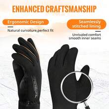 ATERCEL Winter Gloves Men And Women Cold Weather Glove Touchscreen Warm Waterproof Bicycle Gloves Sports Ski Glove - Lớn - Xem 4