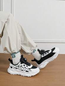 1 Paio di scarpe sportive casual, leggere e versatili per adolescenti, in rete traspirante, adatte per primavera e autunno, per running e tempo libero