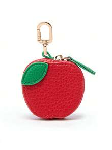 1个水果图案钱包钥匙扣，水果挂饰，兼容AirTag和钱包的零钱包，可爱迷你钥匙扣钱包，送给女孩/女士的礼物，迷你钱包，零钱包，圣诞节礼物，女士礼物，圣诞袜填充物 - 彩色 - 查看 19
