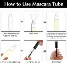 10毫升可填充睫毛膏管，带刷头，适用于蓖麻油/眉毛精华/椰子油，价格实惠，是圣诞礼物、化妆品、化妆工具、廉价商品、礼品、女士礼物、圣诞礼物、赠品、旅行、廉价物品、旅行必备品的理想之选。 - 彩色 - 查看 6