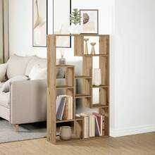 vidaXL Bücherregal Artisan-Eiche 72x20x120 Cm Holzwerkstoff - Gelb - Übersicht 3