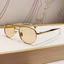 Nuevas gafas de metal de aviador de doble puente elegantes y de alta gama - Multicolor - Ver 11