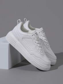 2025 Herbst/Winter Damen Lässig Sneaker, modische Streetwear weiße Schuhe für Studenten, leichte Skateboard Sportschuhe