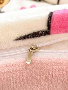 Juego de ropa de cama de 2-3 piezas de Sanrio Hello Kitty/Kuromi/Cinnamoroll/Pochacco/My Melody para otoño/invierno, (1 funda nórdica + 1/2 funda de almohada), funda nórdica de terciopelo de leche y juego de edredón grueso y cálido, funda de edredón suave y cómoda para cama individual/doble para dormitorio estudiantil, hogar (sin relleno) - Blanco - Ver 7