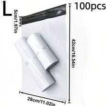 10pcs White Express Bags, Mailing Pouches - Suitable For Clothing, Personal Item Storage, Logistics, Mailing, Portable Packaging Bags, Multi-Purpose Bags, Holiday Gift Bags