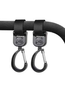 Baby Kinderwagen Haken für Taschen, elektrische Flaschenhalterhaken fürs Auto, hochwertige drehbare Autohaltehaken für Kinderwagen