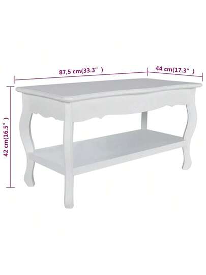 VidaXL Coffee Tafel Layers Of Wit MDF view 5